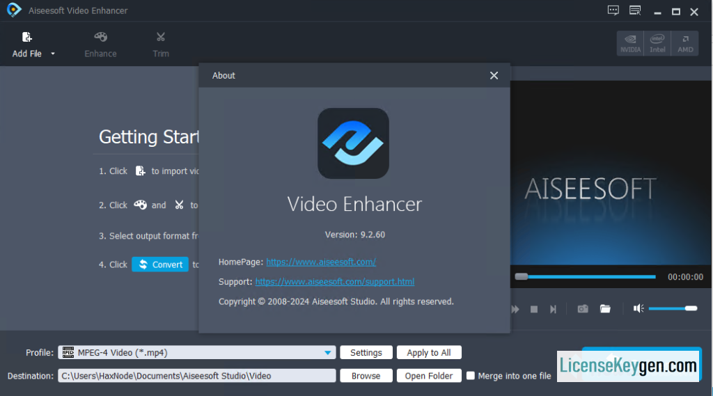 Aiseesoft Video Enhancer v9.2.6 Crack + License Key