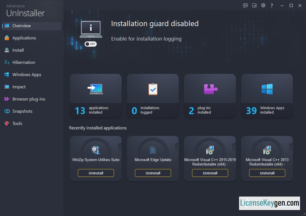 Ashampoo UnInstaller 14 (x64) Crack + Patch