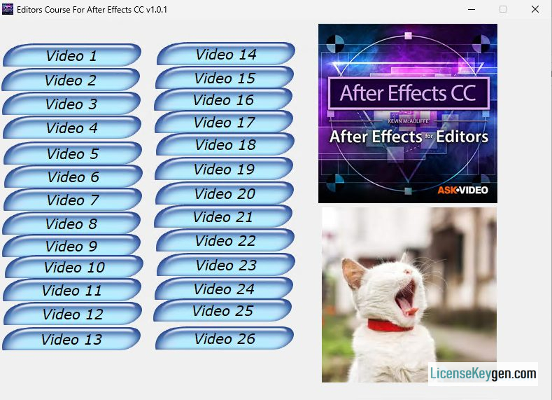 Editors Course For After Effects CC v1.0.1 - Auto Activated